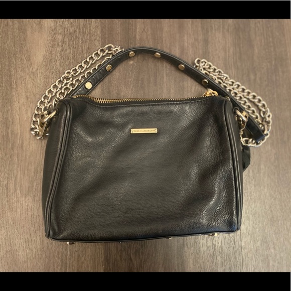 Rebecca Minkoff Mini 5 Zip - Black & Gold - Picture 3 of 8